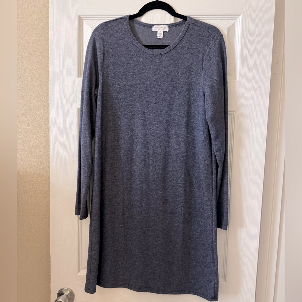 Cozy Night Gown by Charter Club Intimates - Heather Navy Blue